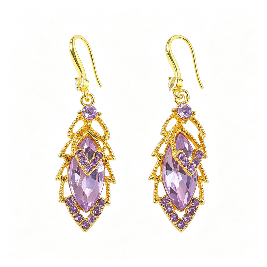 Zircon leaf pendant jewelry