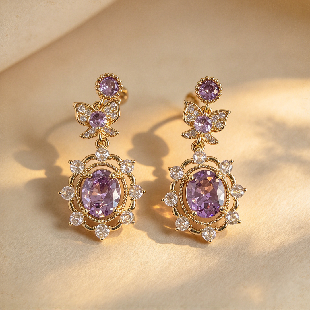 Violet Butterfly Jewelry Collection
