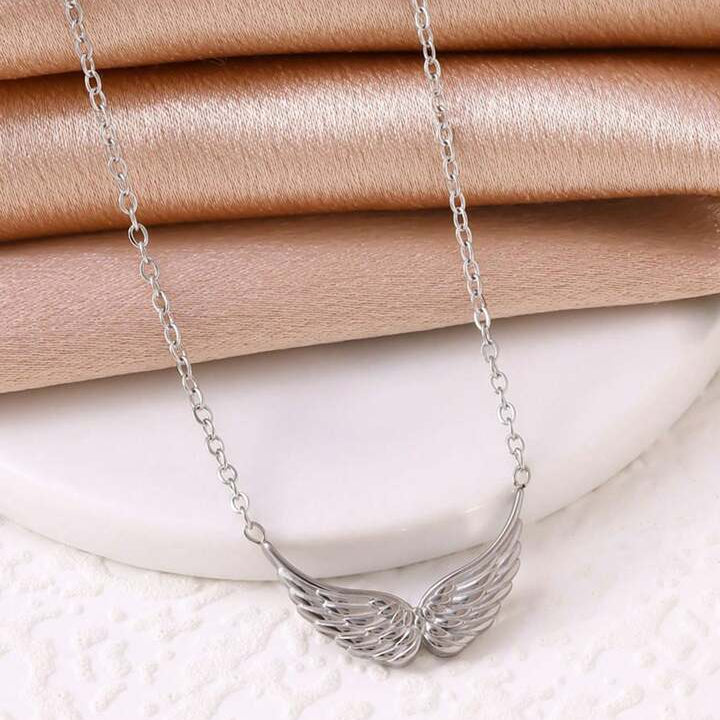 Dainty Angel Wing Choker Necklace