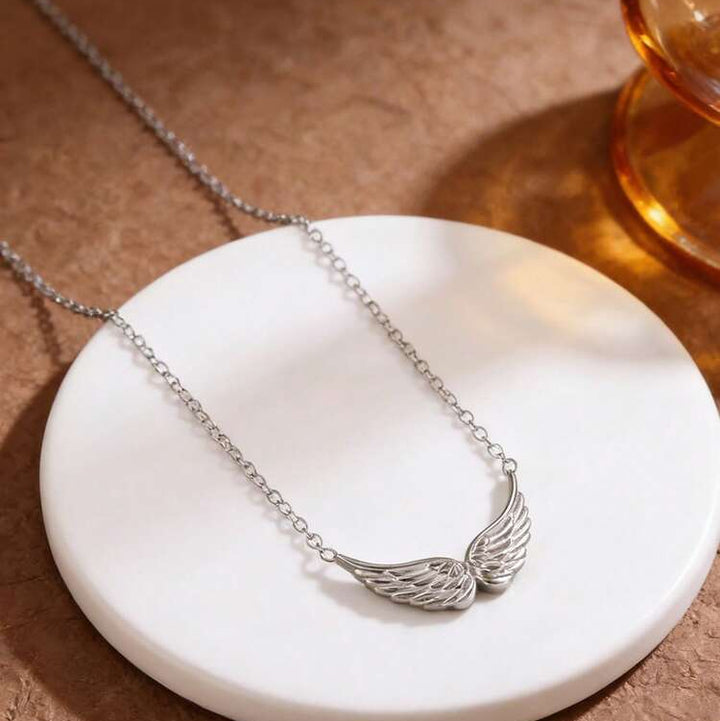 Dainty Angel Wing Choker Necklace