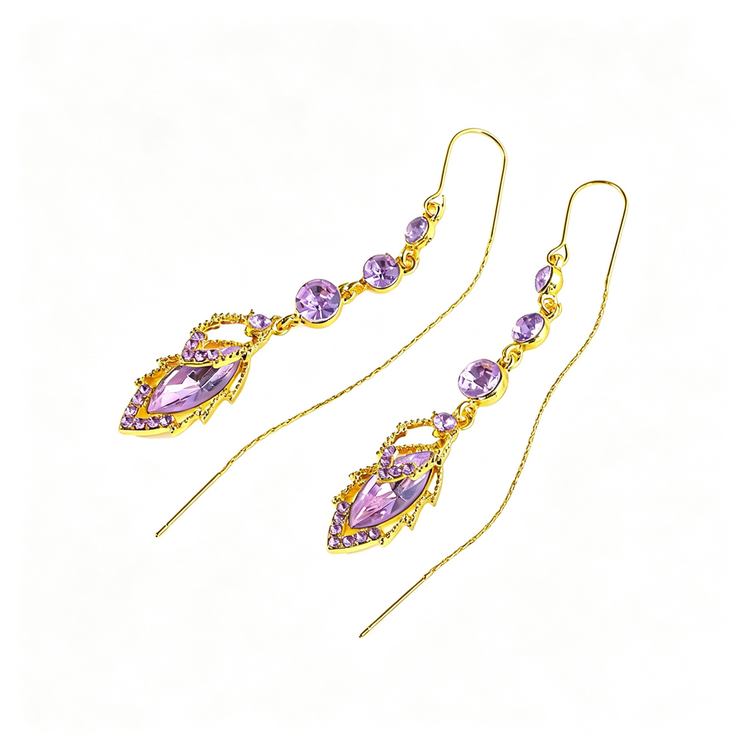 Zircon leaf pendant jewelry