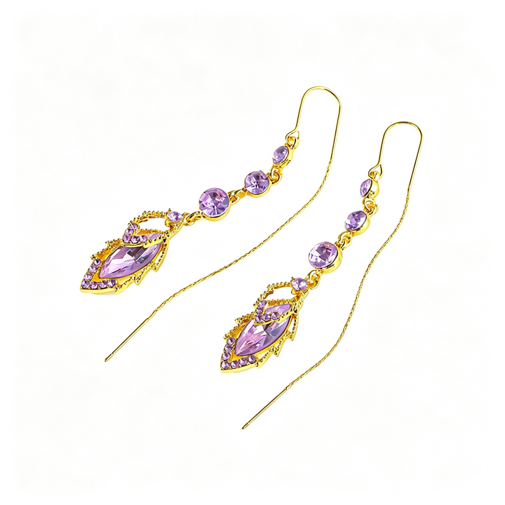 Zircon leaf pendant jewelry