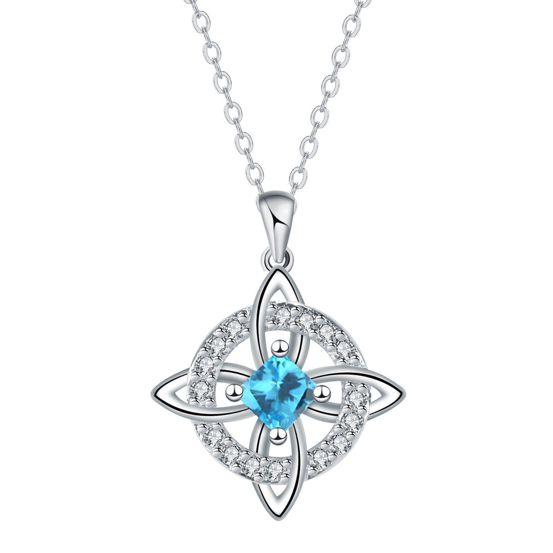 Celtic Knot Birthstone Necklace