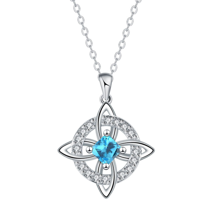 Celtic Knot Birthstone Necklace