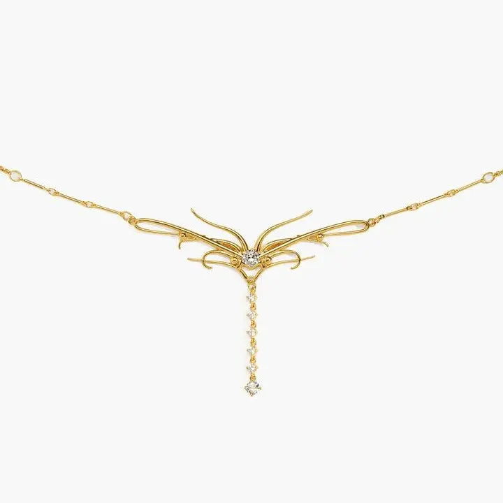 Butterfly Wing Zircon Waist Chain