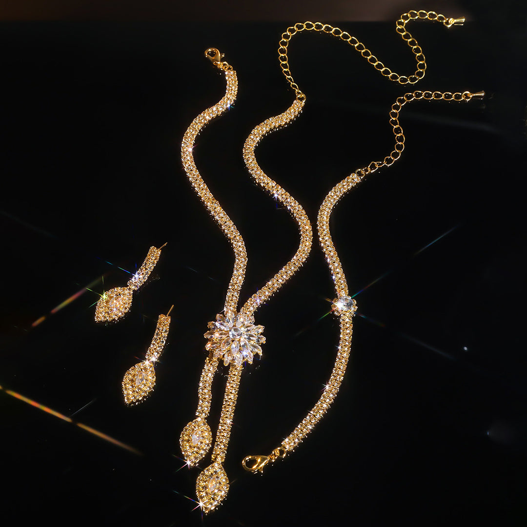 Floral Jewelry Set Statement Wedding