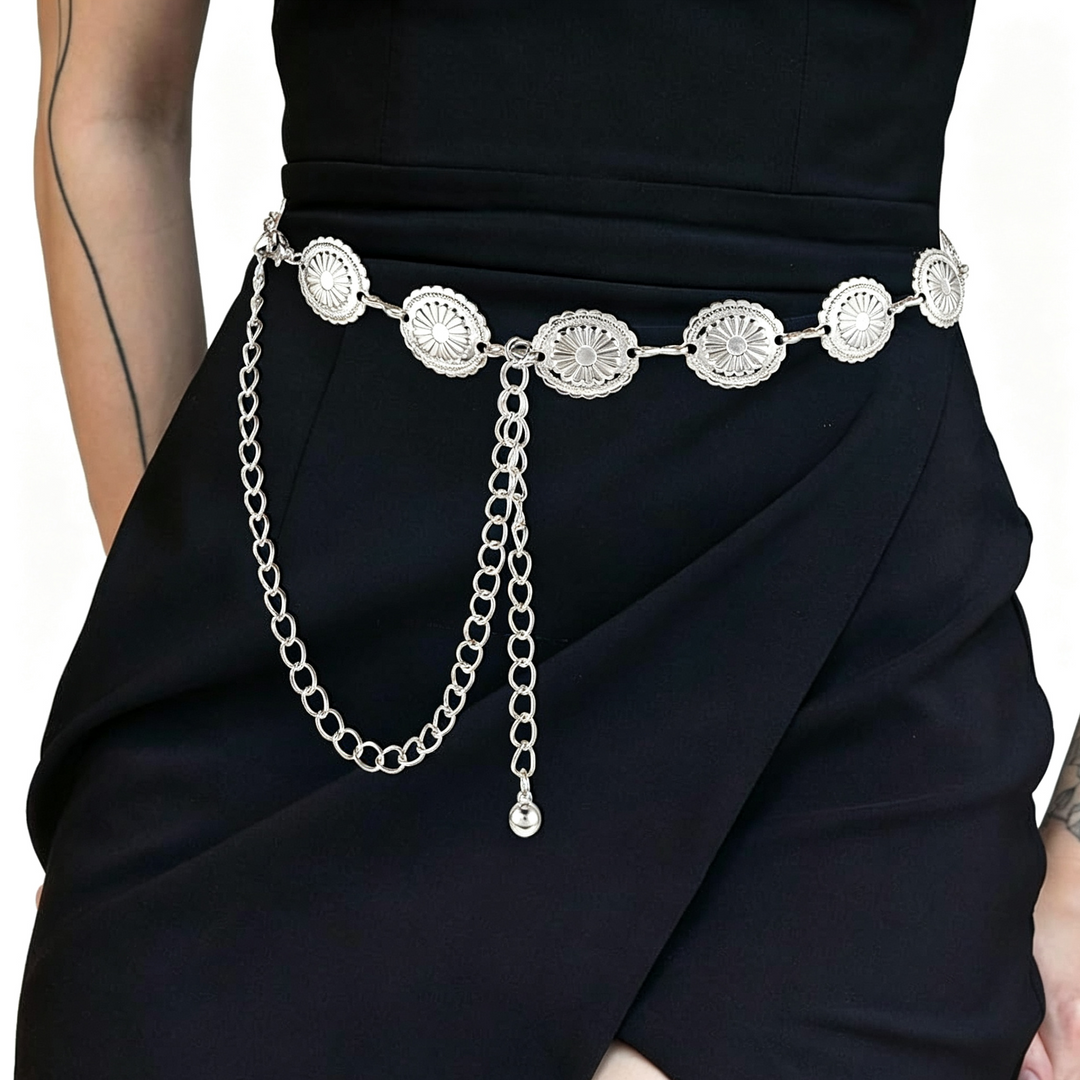 Dress Matching Floral Waist Chain