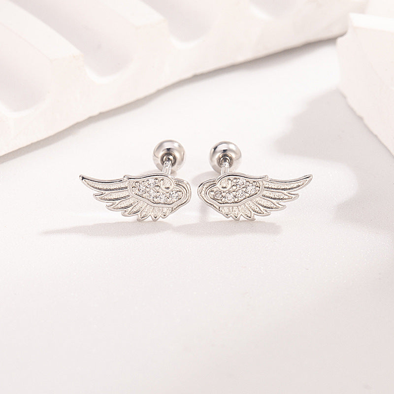 Wing Zircon Stackable Multi Piercing Screw Studs