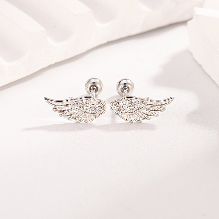 Wing Zircon Stackable Multi Piercing Screw Studs
