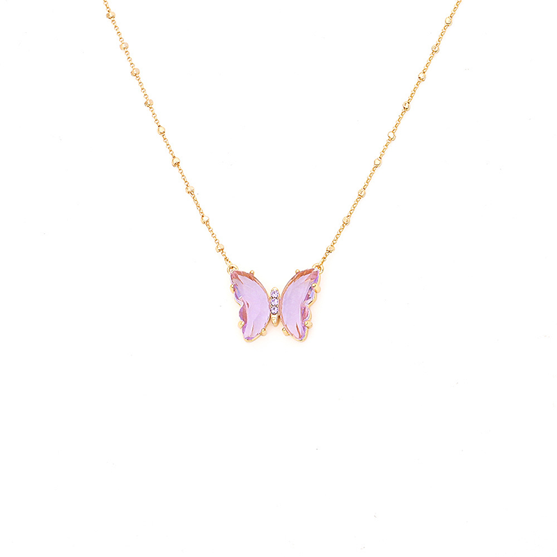 Purple Butterfly Zircon Jewelry