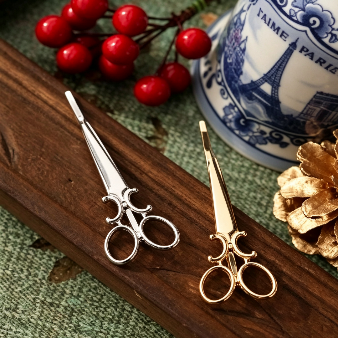 Creative Mini Scissors Shaped Decor Hair Barrette