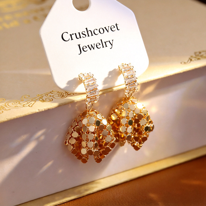 Shimmer Sequin Statement Earrings