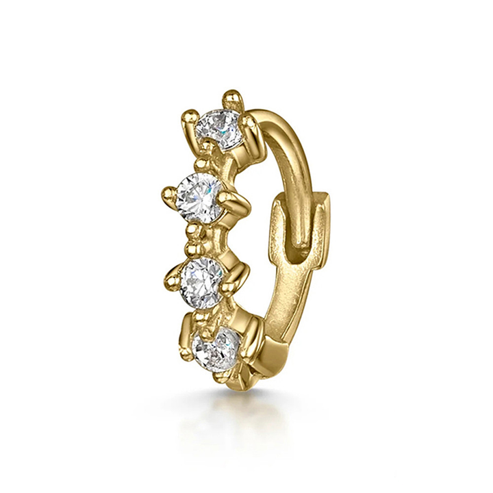 Multi Style Zircon Huggie Hoop Cartilage Piercing Earrings for Women