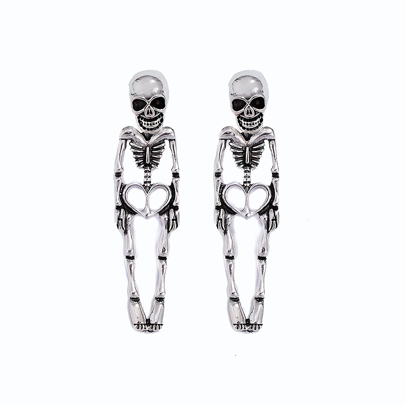 Spooky Skeleton Dangle Earrings