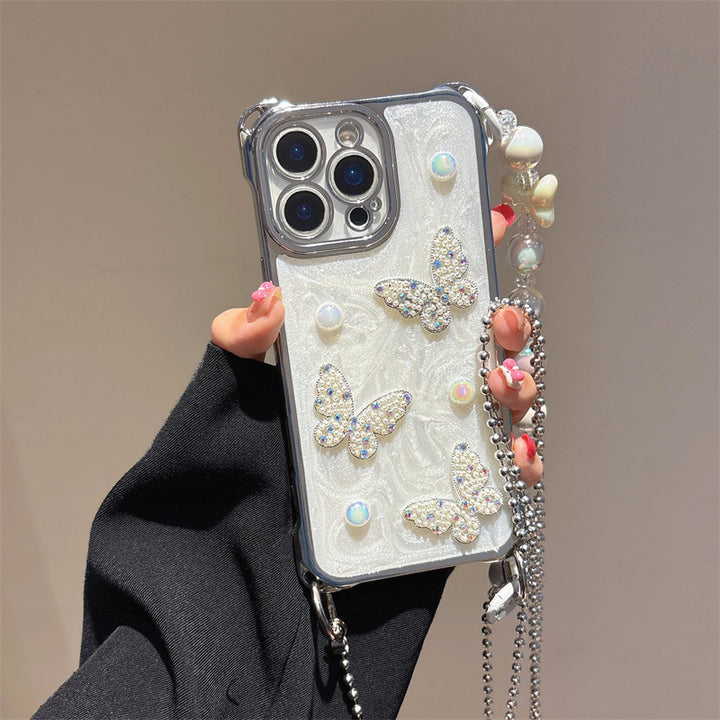 Pearl Butterfly Phone Purse