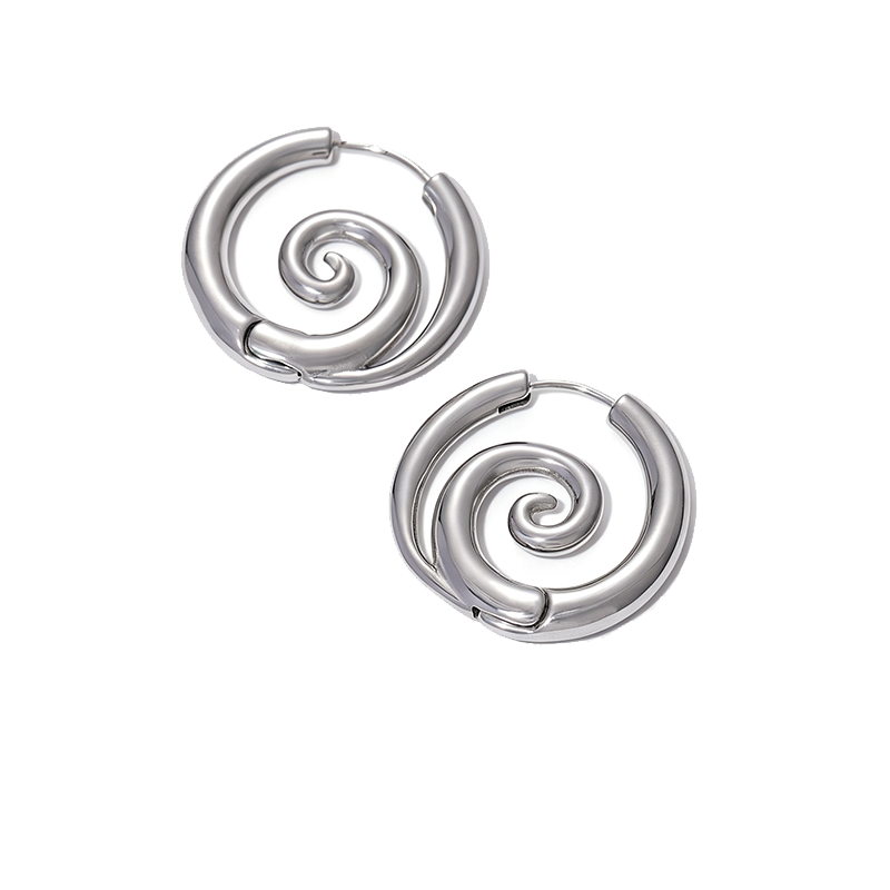 Spiral Hoop Earrings