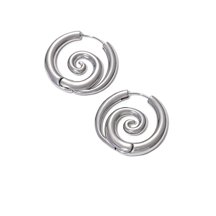 Spiral Hoop Earrings