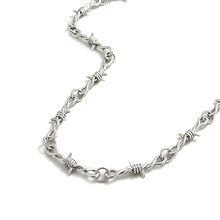 Unisex Titanium Steel Thorn Chain Necklace