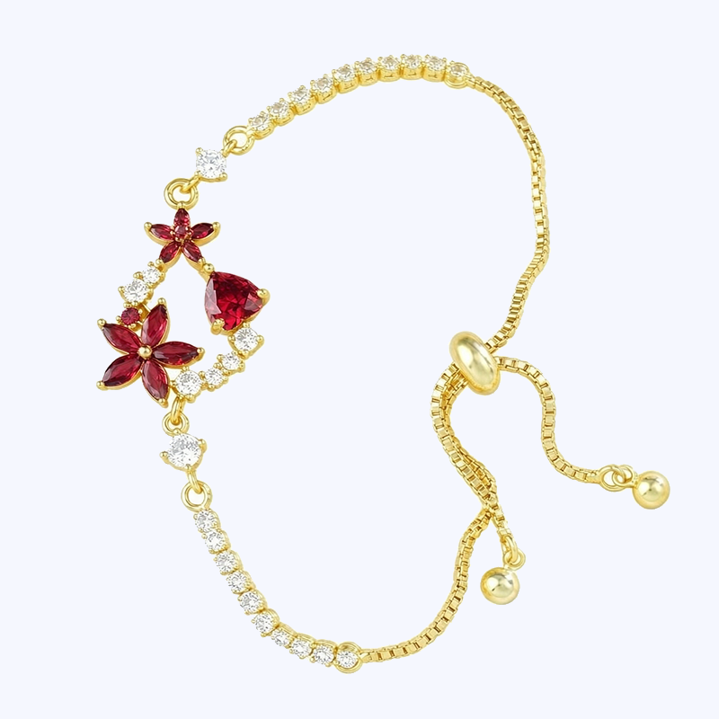 Garden Style Floral Pendant Jewelry Set