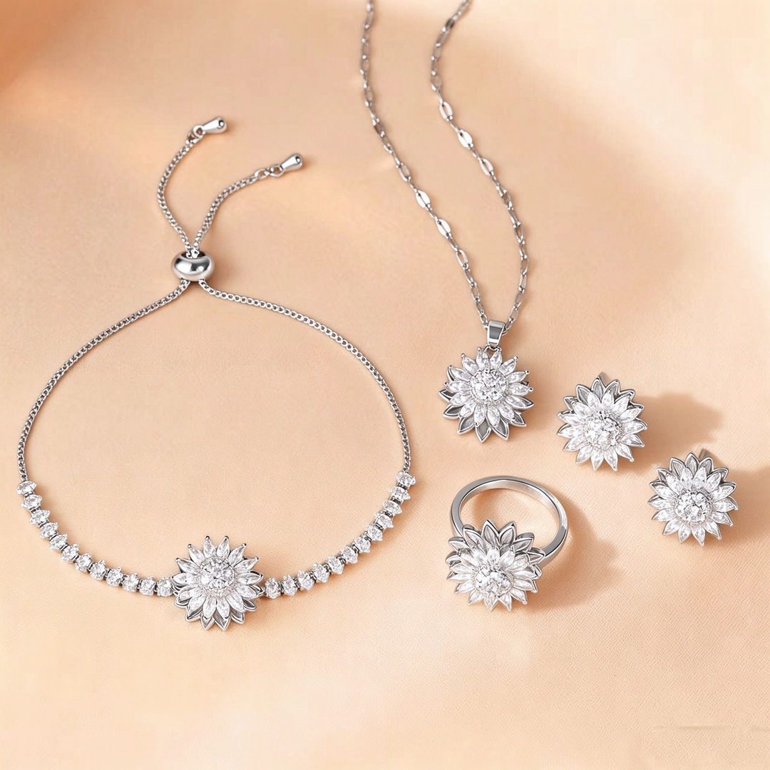 Sunflower Sparkle Jewelry Set