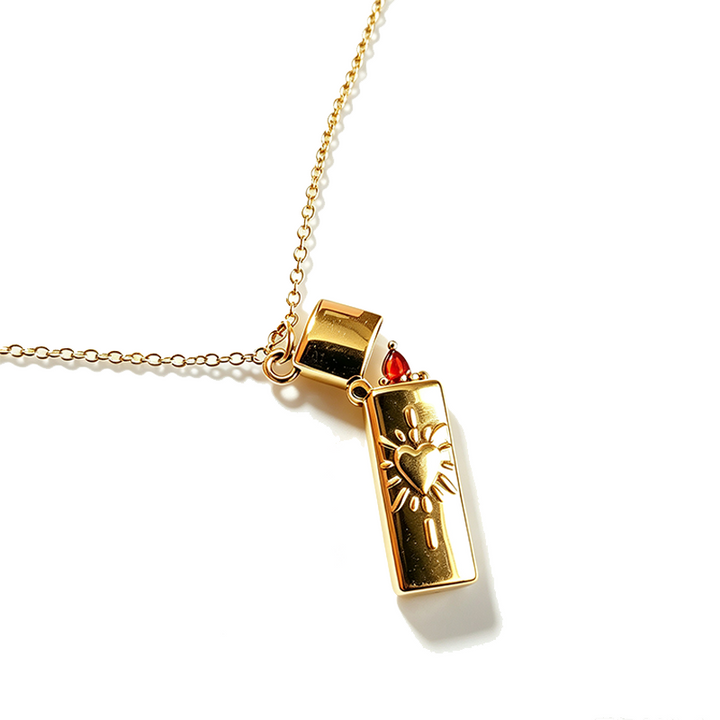 Fireheart Lighter Necklace Street Style