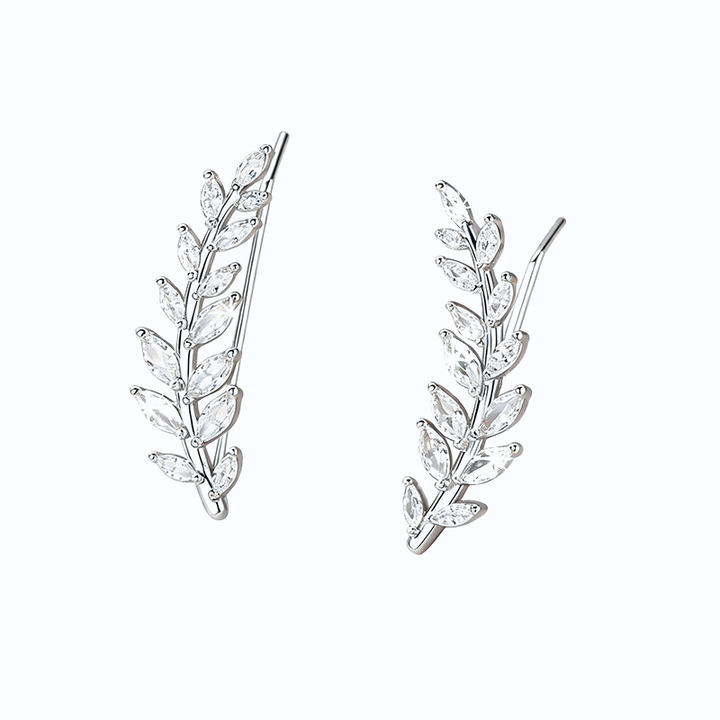 Sparkling Zircon Wheat Ear Hook Earrings