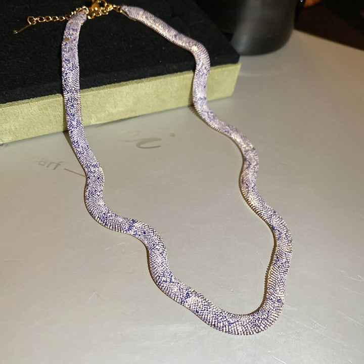 Patterned Woven Necklace for Everyday Wear