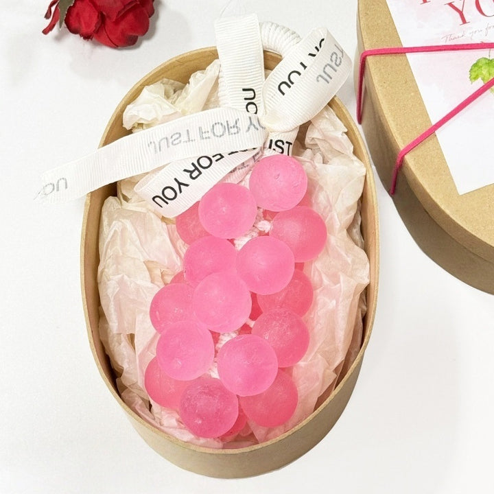 Crystal Grape Soap String – Handmade Moisturizing Grape-Shaped Soap for Bathroom Décor &amp; Daily Cleansing