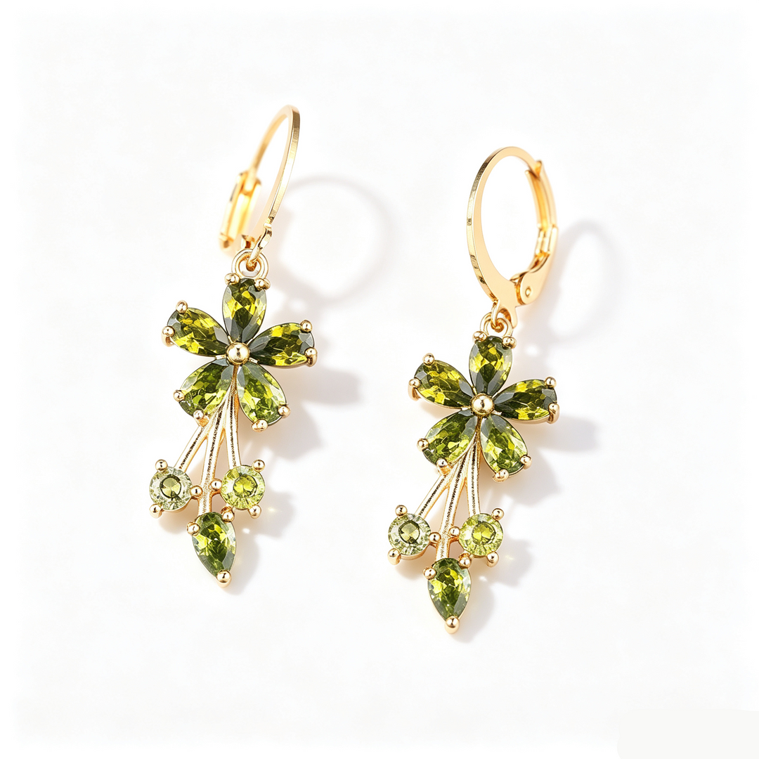 Elegant Flower Pendant Earrings for Women