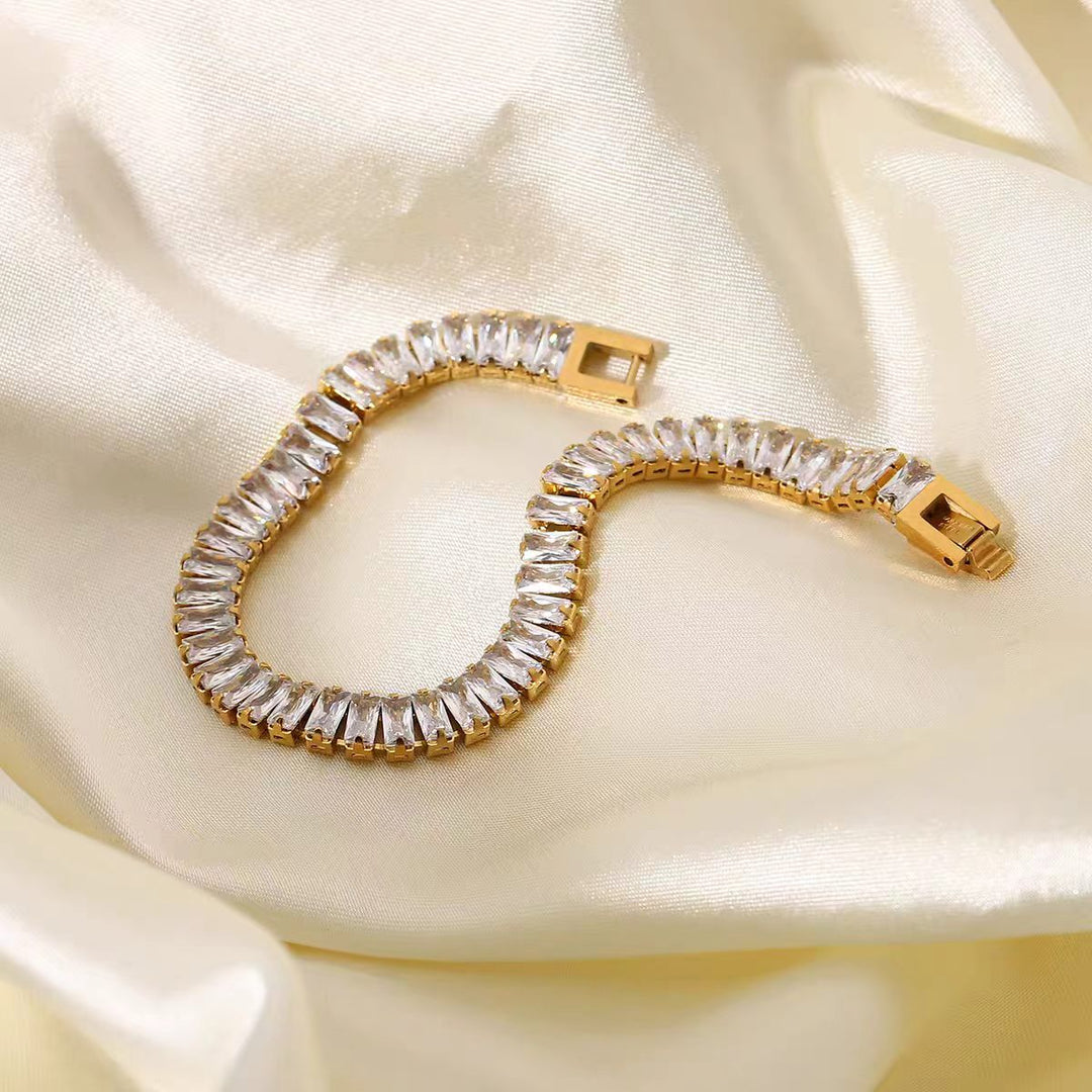 Baguette CZ Tennis Bracelet