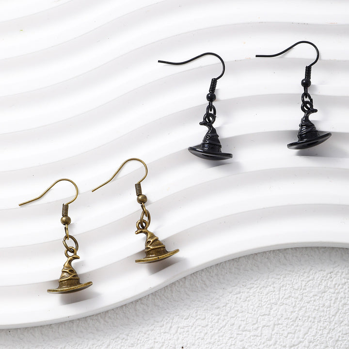 Witch Hat Halloween Dangle Earrings