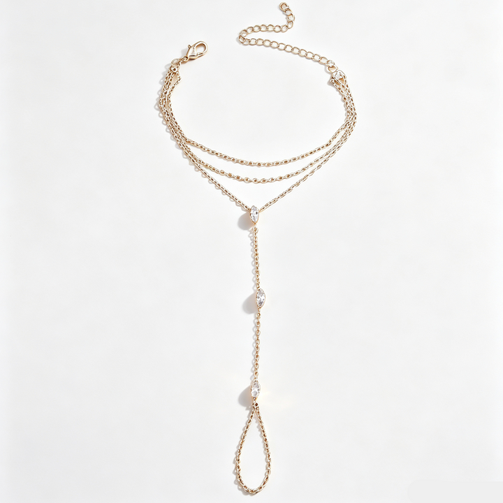 Hand Chain Ring Combo Layered Daily Hand Accessory