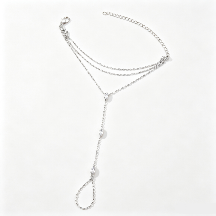 Hand Chain Ring Combo Layered Daily Hand Accessory