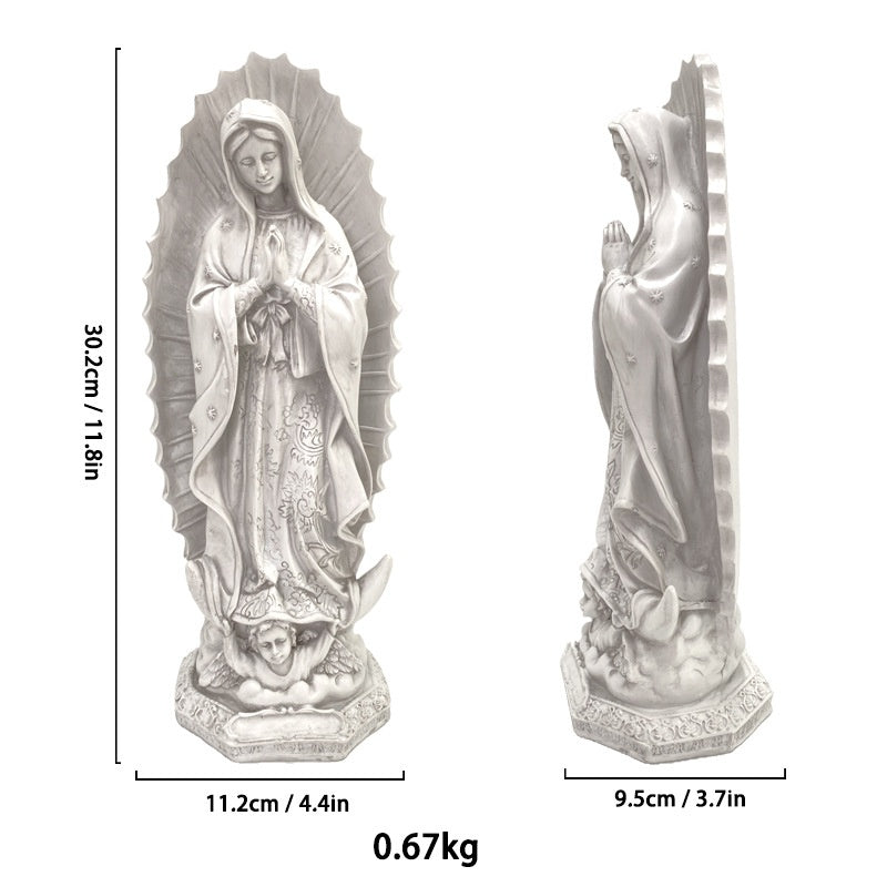 Virgin Mary Statue Resin Decor Home Display