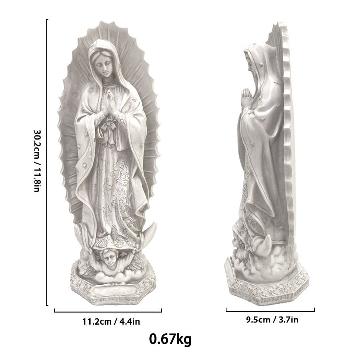 Virgin Mary Statue Resin Decor Home Display