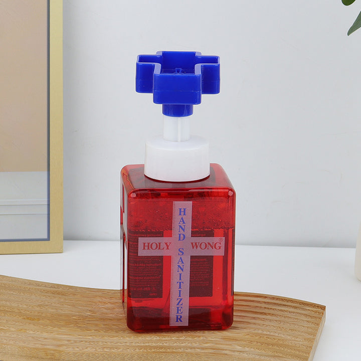 Cross Shape Foaming Hand Soap Dispenser Bottle 500ml with Soap Liquid