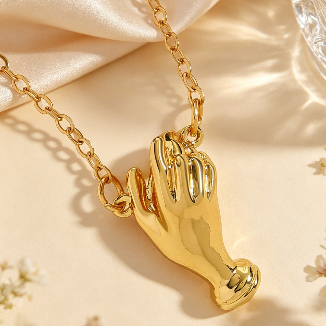 Hand Vase Necklace Brooch Gift Set