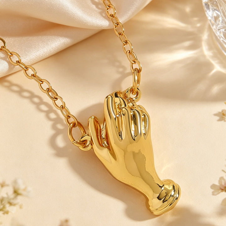 Hand Vase Necklace Brooch Gift Set