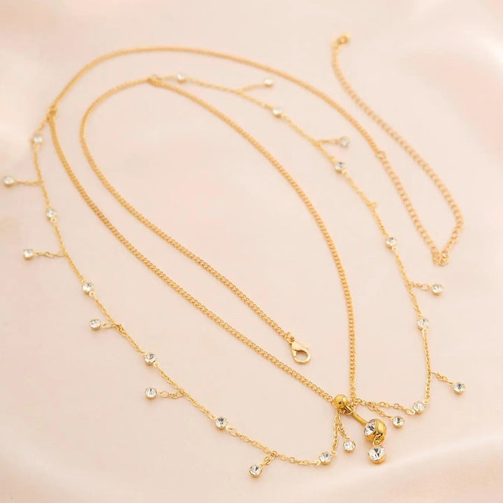 Layered Dangle Waist Chain Vacation Party Accessory