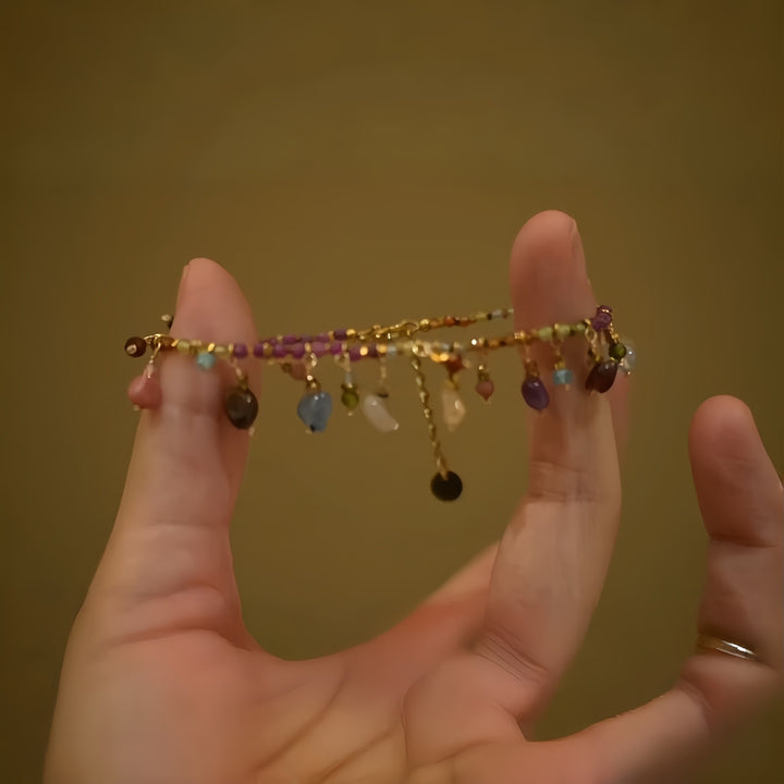 Multicolored Zircon Teardrop Bracelet