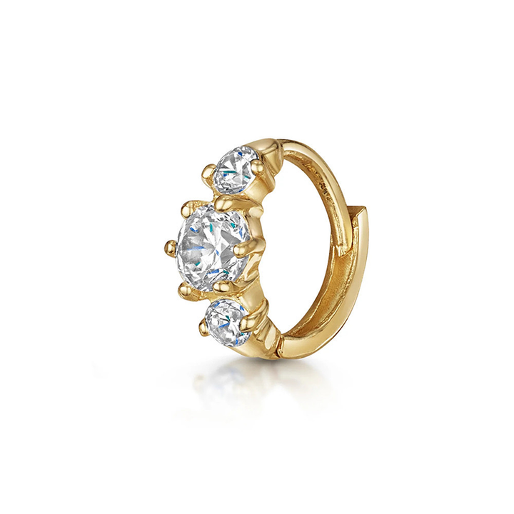 Multi Style Zircon Huggie Hoop Cartilage Piercing Earrings for Women
