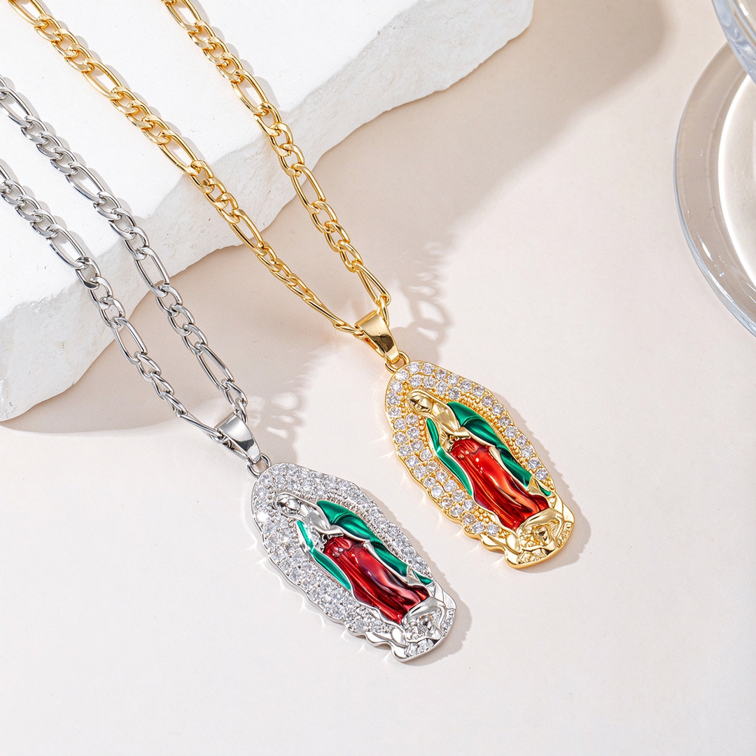 Our Lady of Guadalupe Pendant Necklace