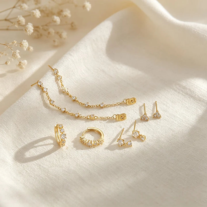 Dainty Sparkle Ear Stack Set