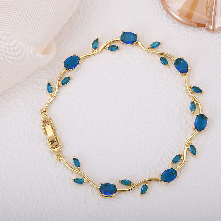 Luxury Zircon Gold-Plated Bracelet