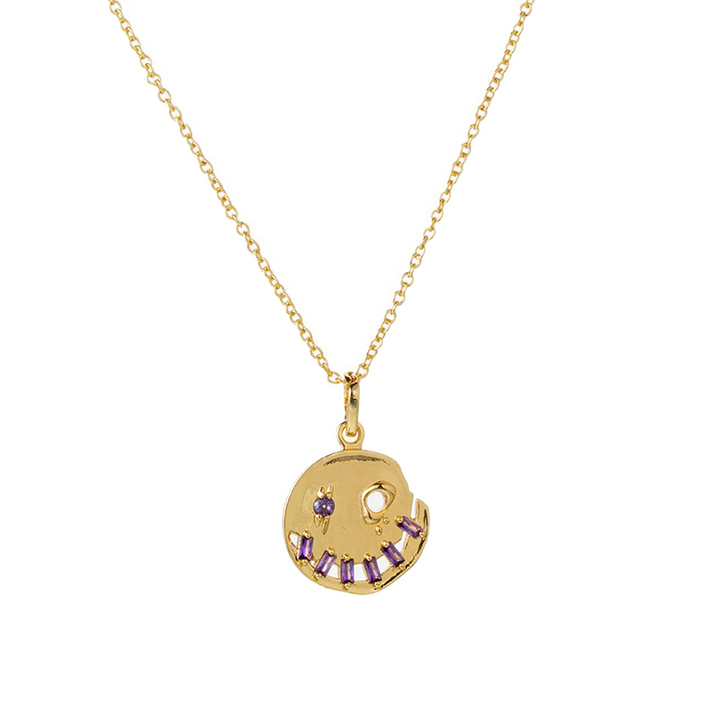 Birthstone Pumpkin Halloween Necklace
