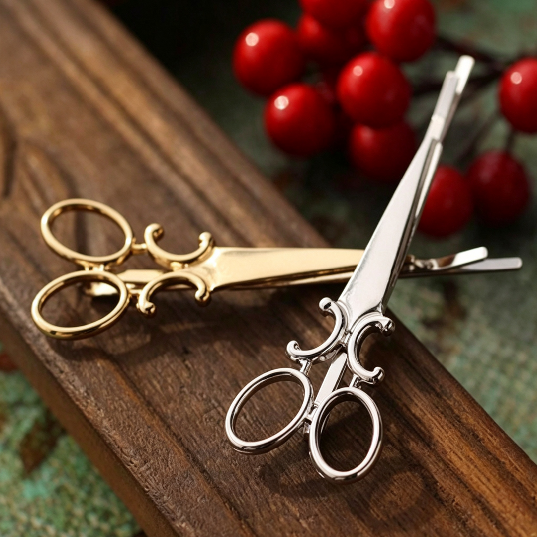 Creative Mini Scissors Shaped Decor Hair Barrette