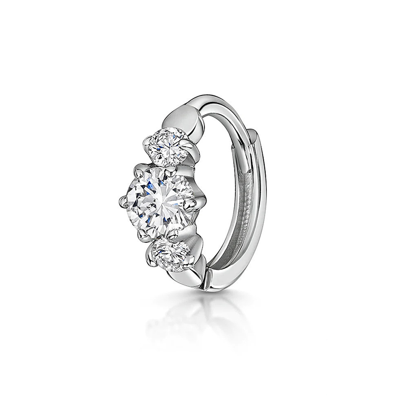 Multi Style Zircon Huggie Hoop Cartilage Piercing Earrings for Women