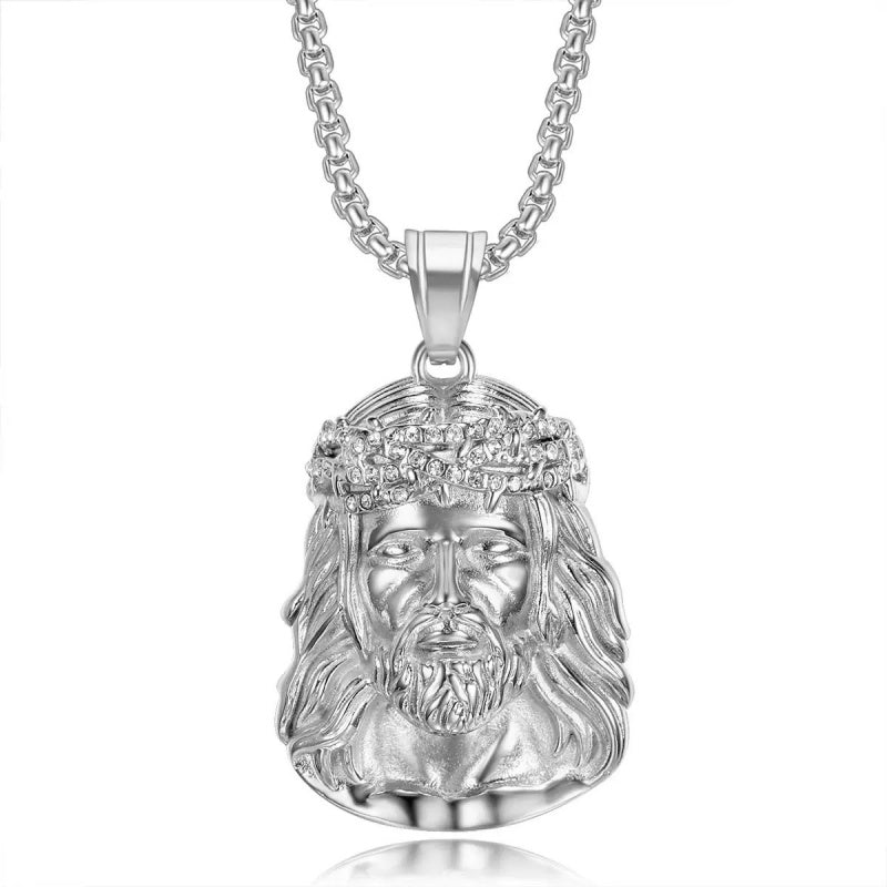 Jesus Pendant Necklace for Men