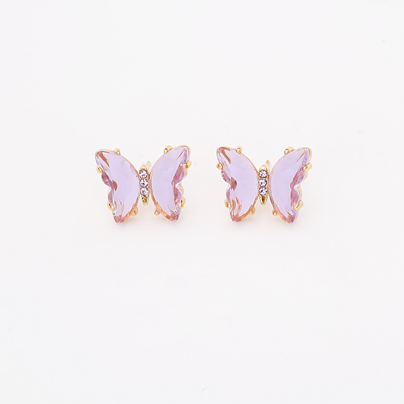 Purple Butterfly Zircon Jewelry