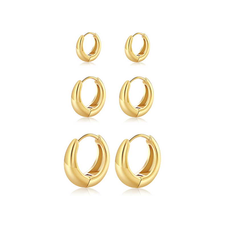 Chunky Teardrop Earring 3 Pack Daily Outfit